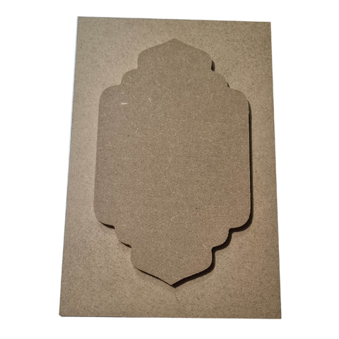 DIY MDF Jharokha Frame for DIY Art and Craft Painting Size 8x12 inches