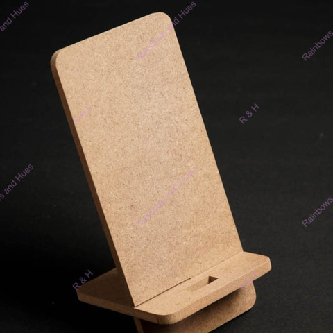 Plain DIY MDF Mobile Phone Stand and Craft 6mm Thickness