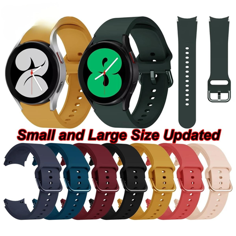 Silicone Curved Watch Band Strap Samsung Galaxy Watch 4 Watch 5 Watch 6 Classic 42mm 46mm and Galaxy Watch 4  Watch 5 Watch 6 44mm 40mm