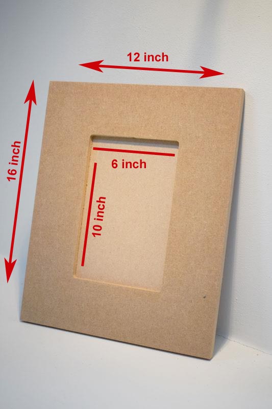 Unfinished MDF Wooden Picture Frames ,DIY Unfinished Wooden Frames for Crafts, Mirror Frame