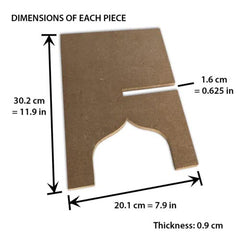 Plain Unfinished MDF Rehal For Art and Craft Decopage painting