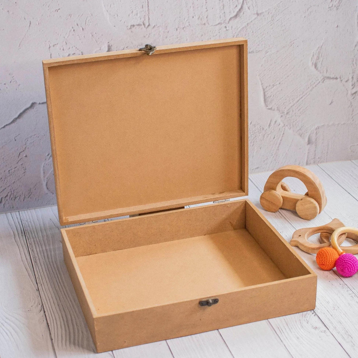Plain DIY MDF Box for Craft | Unfinished MDF Box Plain for Decoupage | MDF Box for Art and Craft | 6mm Thickness
