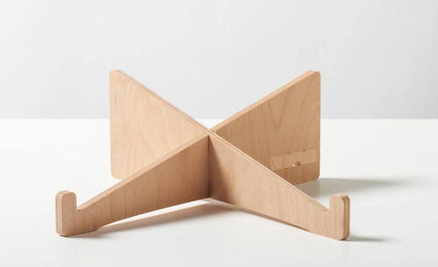 Simple Wooden Macbook and Slim Laptop Stand For DIy Art and Craft, Deco Page, Also Use Without Color