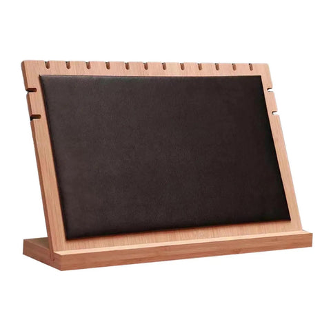 Large Wooden Jewelry Display Stand – Vertical Holder for Necklaces, Earrings & Pendants