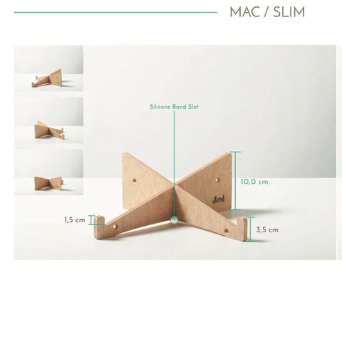 Simple Wooden Macbook and Slim Laptop Stand For DIy Art and Craft, Deco Page, Also Use Without Color