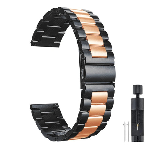 Solid Stainless Steel Curved Watch Band Strap For Samsung Galaxy Watch 6 Watch 5 Galaxy Watch 4 Classic 42mm 46mm And Galaxy Watch 4 44mm 40mm