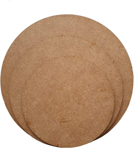 10pcs 5pcs Laser Cut DIY Round Art Boards for Painting and Art & Craft Purpose Art & Craft Material Canvas Board Stationery Items Thickness 3mm