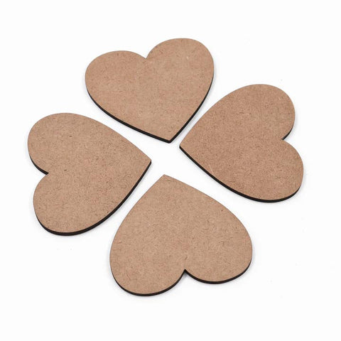 20pcs Set Laser Cut Shapes Mdf Plain Wood Boards For Art And Craft 4x4 Inch - 3.2mm