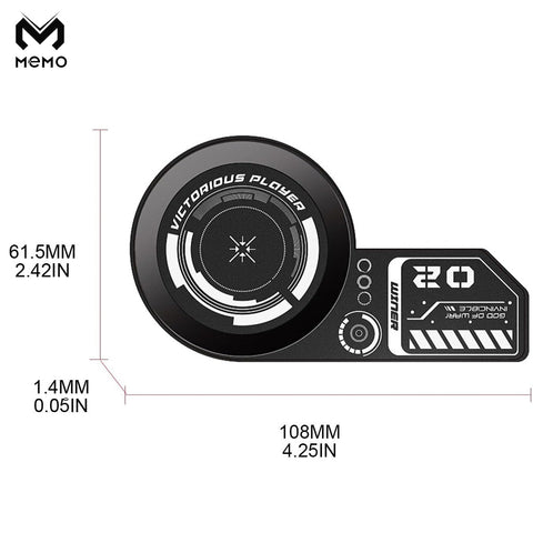 Memo Mobile Radiator Cooler Magnetic Plate Suction Cooling Composite Soaking Plate Vapor Chamber Technology Washable Mobile Phone Cooler Magnetic Sticker VC01