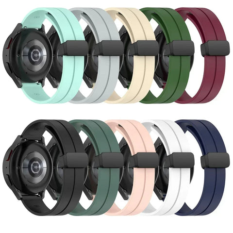 20mm Magnetic Silicone Strap – Soft, Adjustable & Durable Watch Band for Daily Wear & Sports