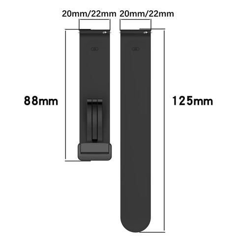 20mm Magnetic Silicone Strap – Soft, Adjustable & Durable Watch Band for Daily Wear & Sports