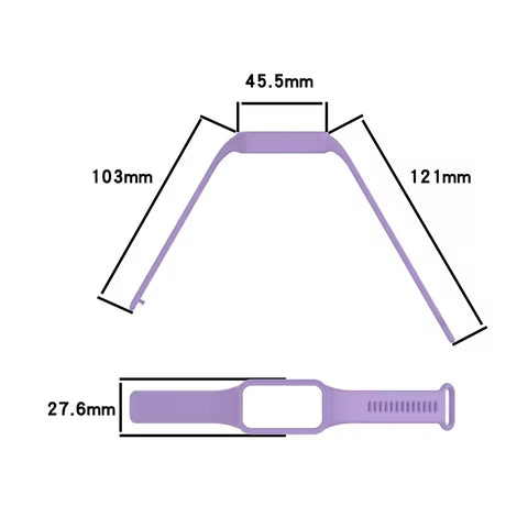 Silicone Watch Strap Case Band For Xiaomi Mi Band 9 Active and Redmi Band 3