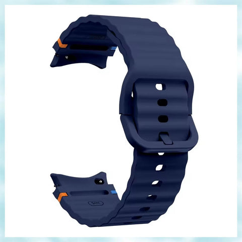 Silicone Curved Watch Band Strap Samsung Galaxy Watch 4 Watch 5 Watch 7 Classic 42mm 46mm and Galaxy Watch 4  Watch 5 Watch 6 44mm 40mm