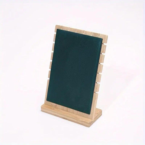 Wooden Jewelry Display Stand – Vertical Holder for Necklaces, Earrings & Pendants