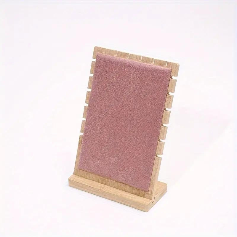 Wooden Jewelry Display Stand – Vertical Holder for Necklaces, Earrings & Pendants