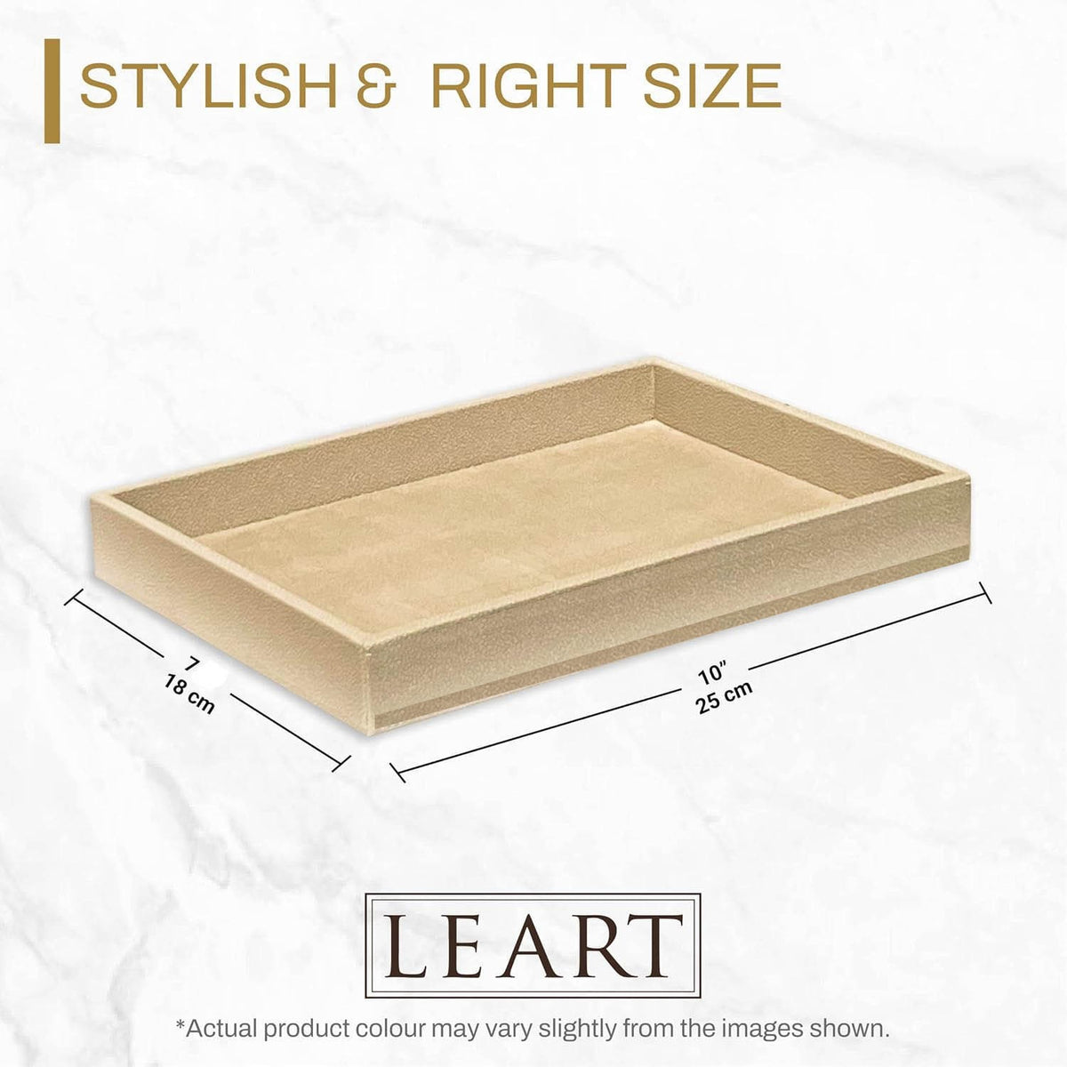 Jewellery Display Tray Valet Tray for Men & Women – Leather Tray Organizer | Bedside, Nightstand, Office Desk Organizer Tray