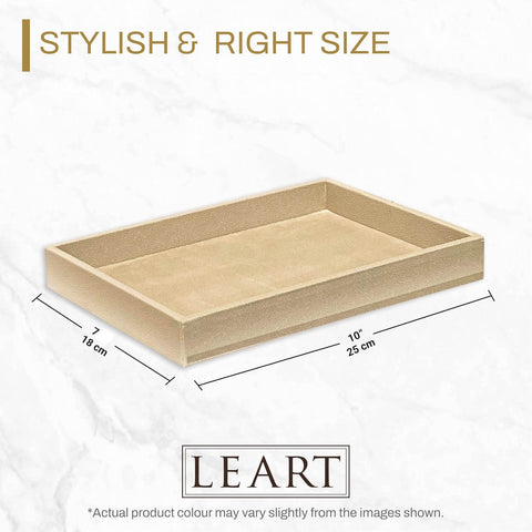 Jewellery Display Tray Valet Tray for Men & Women – Leather Tray Organizer | Bedside, Nightstand, Office Desk Organizer Tray