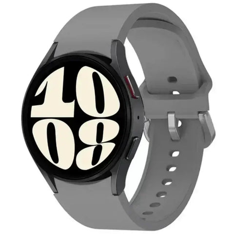 Replacement Silicone Curved Watch Band Strap for Samsung Galaxy Watch 4, 5, and 6 Classic (42mm, 46mm) and Galaxy Watch 4, 5, 6 (44mm, 40mm).