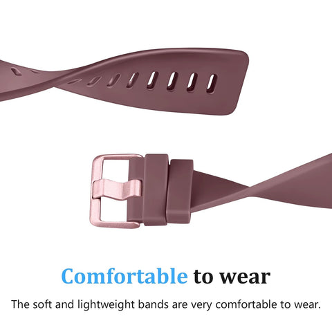 Replacement Strap Soft TPU Watch Band for Fitbit Versa 1/2, Versa Lite, and Versa SE