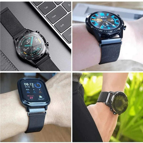 20mm Premium Magnetic Strap Compatible with Gear Sport, Galaxy Watch 4, Watch 4 Classic, Active Series, Galaxy Watch 3 (41mm), Amazfit GTS Series, and GTR 42mm Smartwatches.