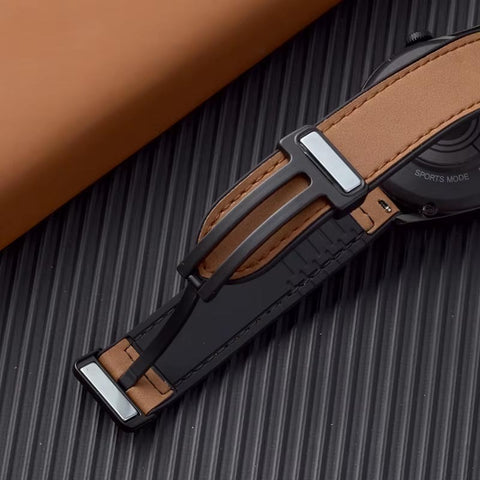 22mm Leather Silicone Watch Band For Zero Luna Revolt Mibro Lite 3 Huawei GT 4 5 Samsung Galaxy Watch 46mm and all other 22mm compatible watches