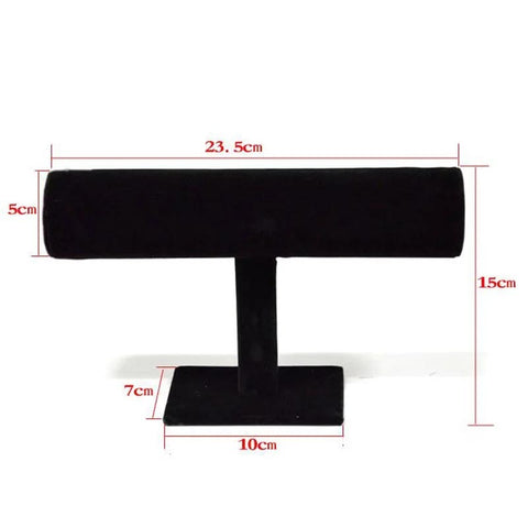 T-Bar Bangle, Bracelet, and Watch Stand Display Solution Designed for Elegant Presentation.