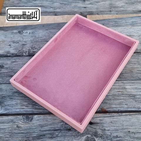 Araish Premium Velvet Leatherette Jewelry Display Box Tray