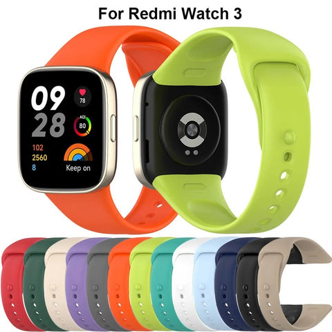 Replacement Soft Silicone Strap for Xiaomi Redmi Watch 3 Comfortable Durable and Perfect for Your Smartwatch.