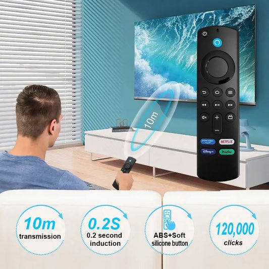 Fire Stick TV 3rd Gen Compatible Voice Remote Control Designed to Seamlessly Integrate with Alexa for Optimal Functionality