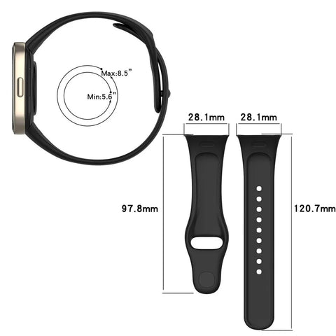 Replacement Soft Silicone Strap for Xiaomi Redmi Watch 3 Comfortable Durable and Perfect for Your Smartwatch.