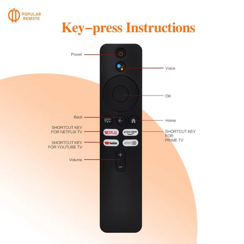 XMRM-M6 Voice Remote Control for Xiaomi Mi Box (2nd Gen) Compatible with TV Box S (2nd Gen) 4K Ultra HD Player