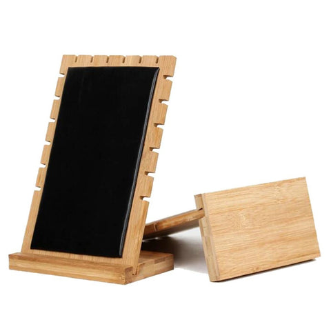 Wooden Jewelry Display Stand – Vertical Holder for Necklaces, Earrings & Pendants