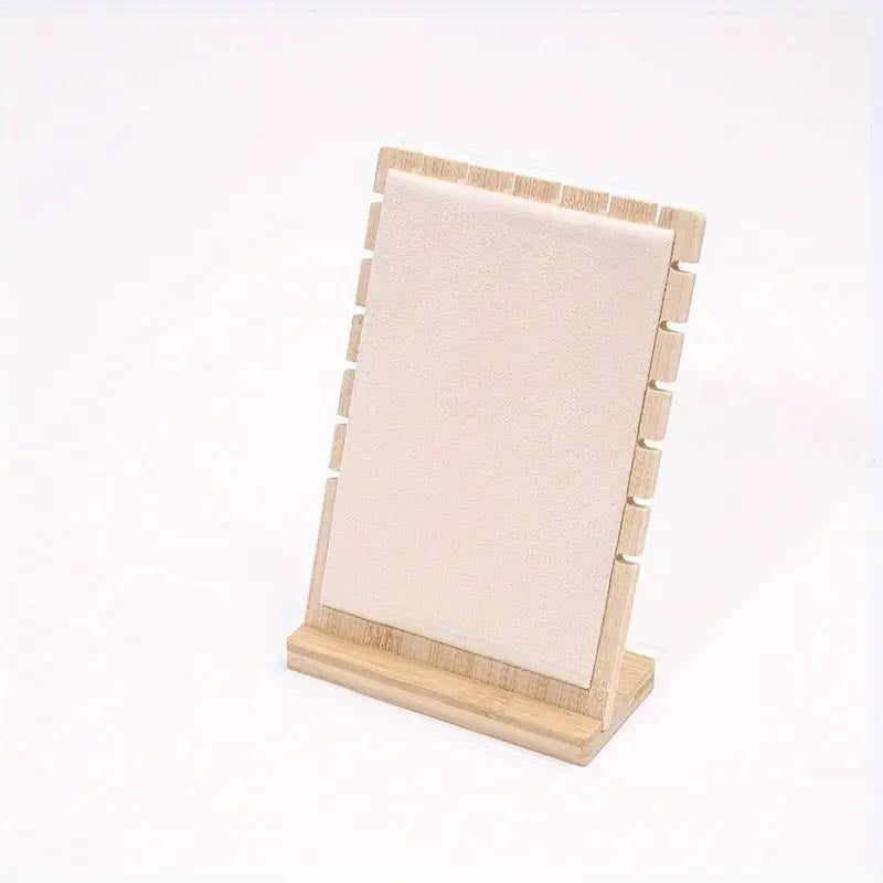 Wooden Jewelry Display Stand – Vertical Holder for Necklaces, Earrings & Pendants