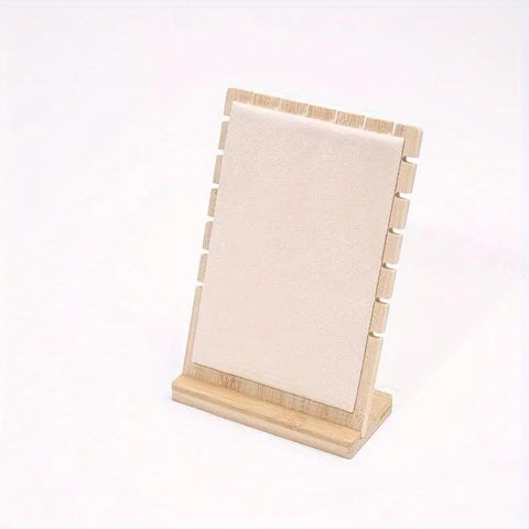 Wooden Jewelry Display Stand – Vertical Holder for Necklaces, Earrings & Pendants