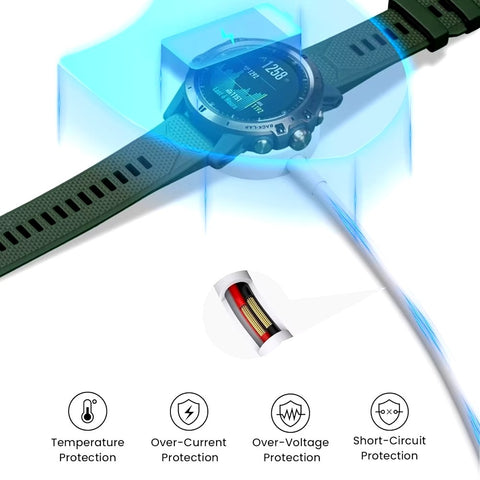 Replacement USB Charging Dock Charger for Michael Kors Runway, Diesel 2018, Fossil Gen 4, and Emporio Armani 2018 Smartwatches