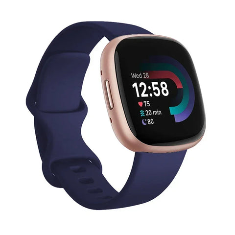 Silicone Strap for Fitbit Versa 4-3, Soft Smart Watch, Sports Bracelet for Fitbit Sense Versa3, Accessories